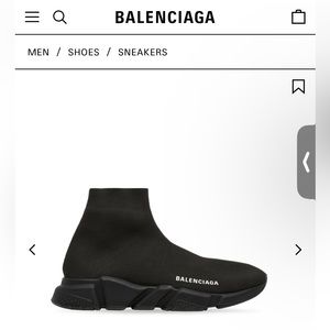 MEN'S SPEED RECYCLED KNIT SNEAKER IN BLACK